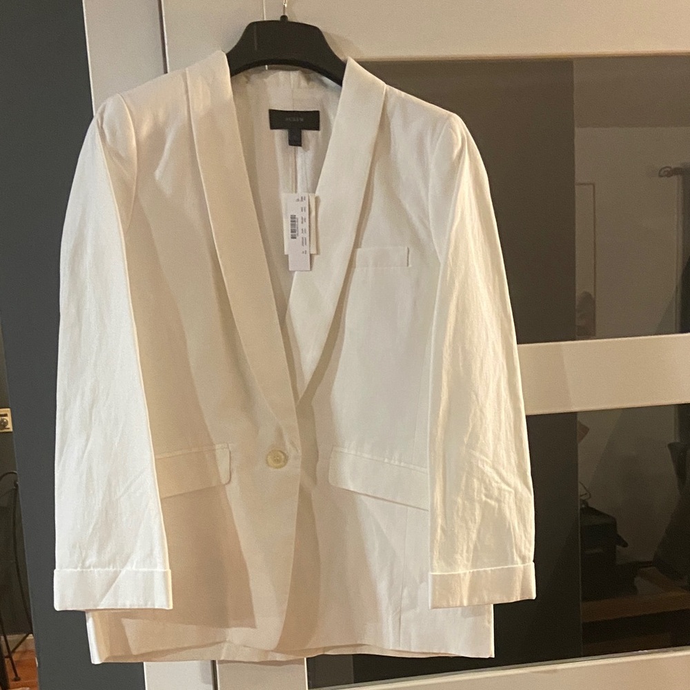 J Crew White Blazer